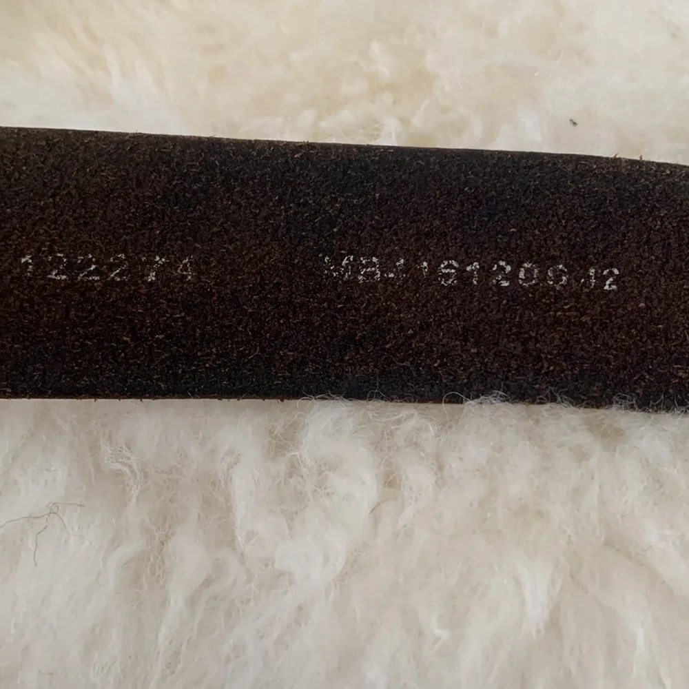 Fossil brown genuine leather men’s belt, size 42